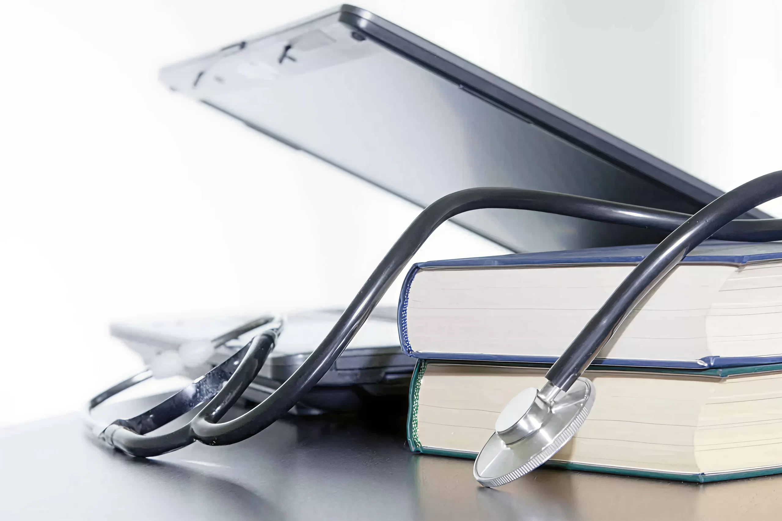Medical Books and Stethoscope